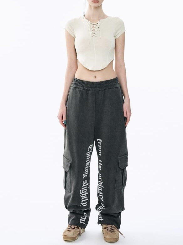 【ODDONEOUT】Washing pigment Vneck top / 【オッドワンアウト】ウォッシングピグメントVネック半袖Tシャツ