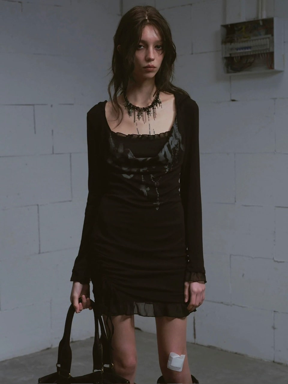 【Cest Nous】two-piece dress (3color) / 【セヌー】ツーピースレイヤードミニワンピース