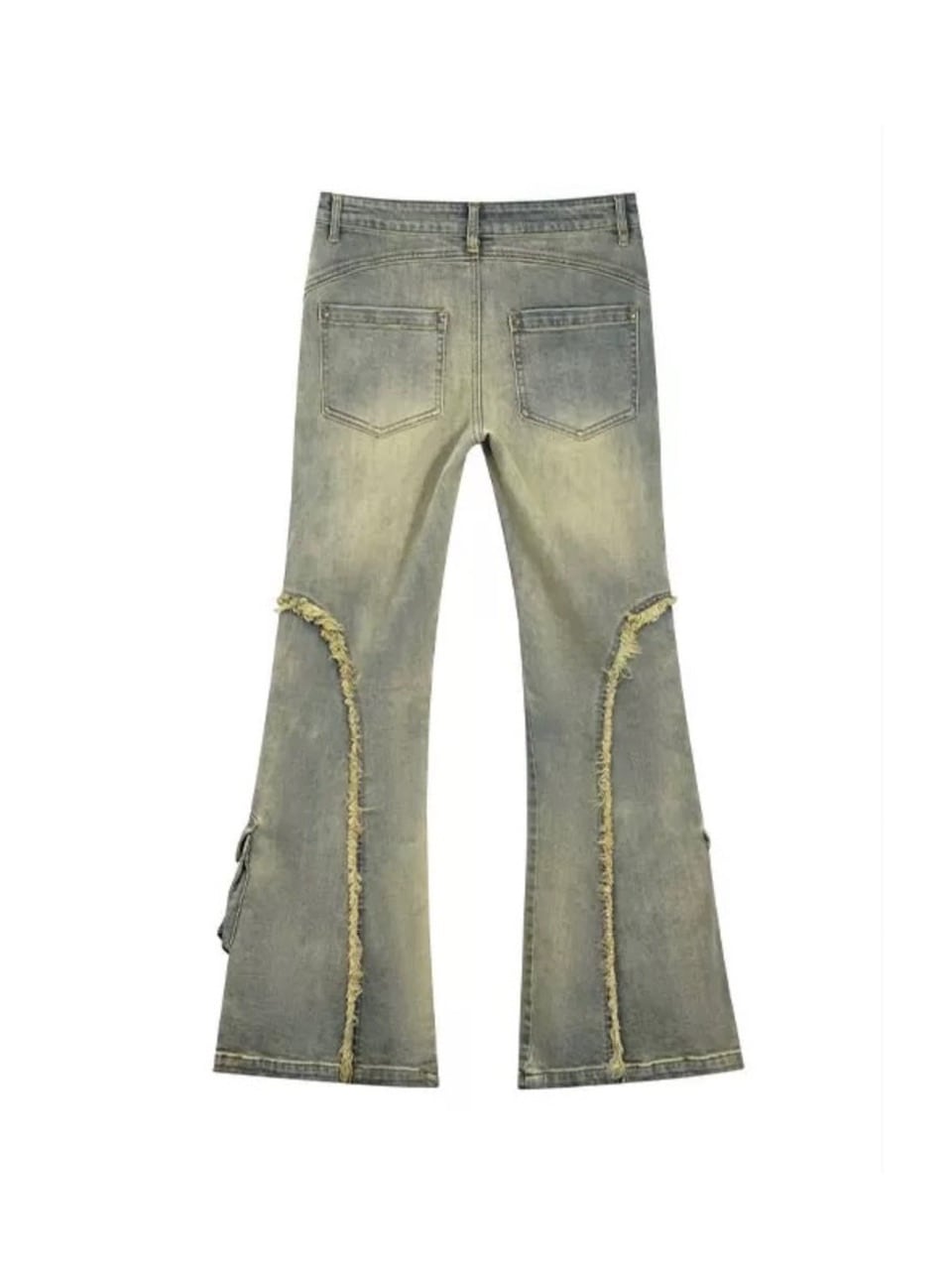 【Cest Nous】Fading throughout Denim jeans / 【セヌー】ウォッシングフレアデニムパンツ