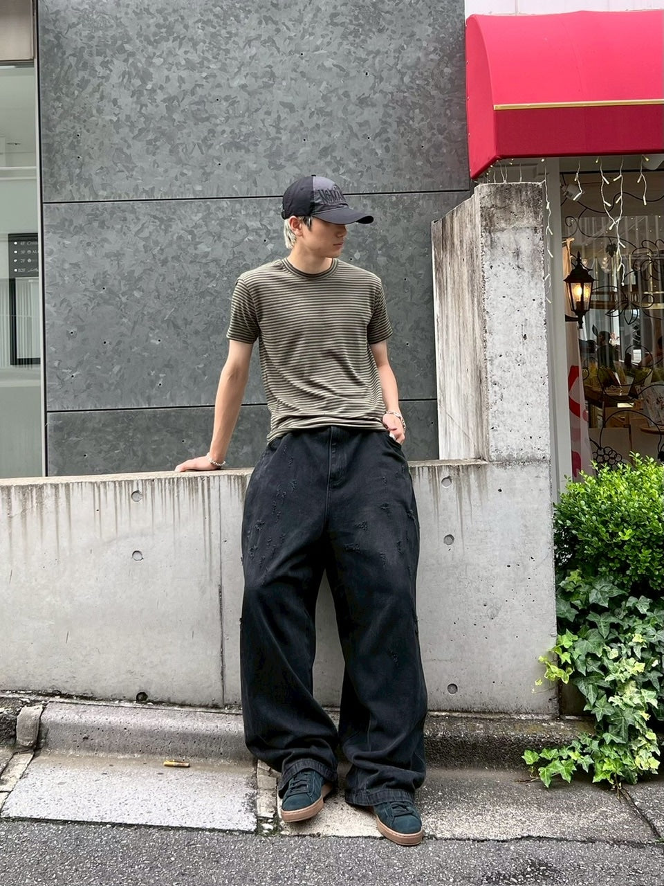 受注制【Chikashitsu +】tight fit border t-shirt (3color) / 【チカシツプラス】タイトフィットボーダー半袖Tシャツ