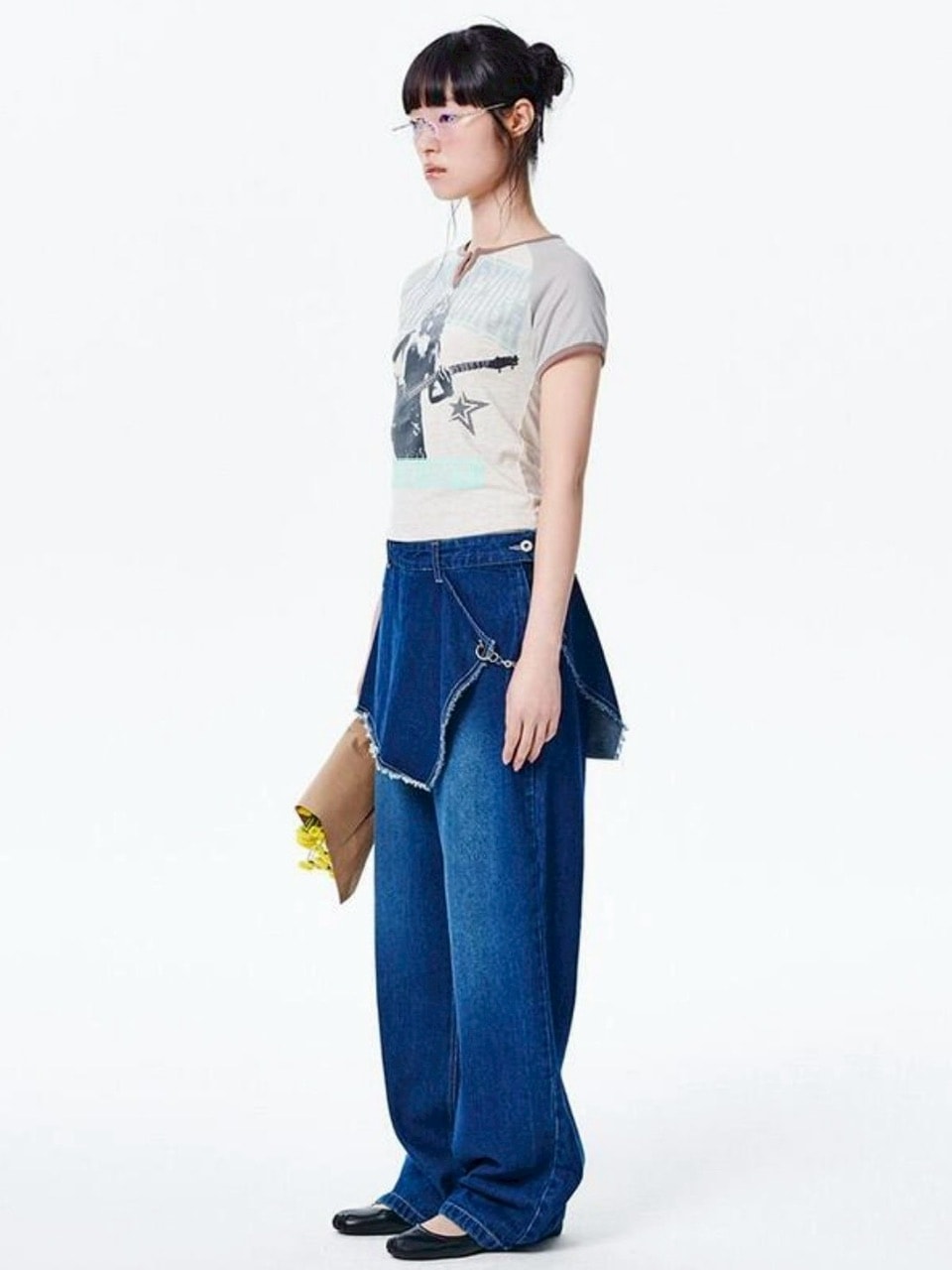 【runningHIGH】VARSITY LOGO H/S TEE