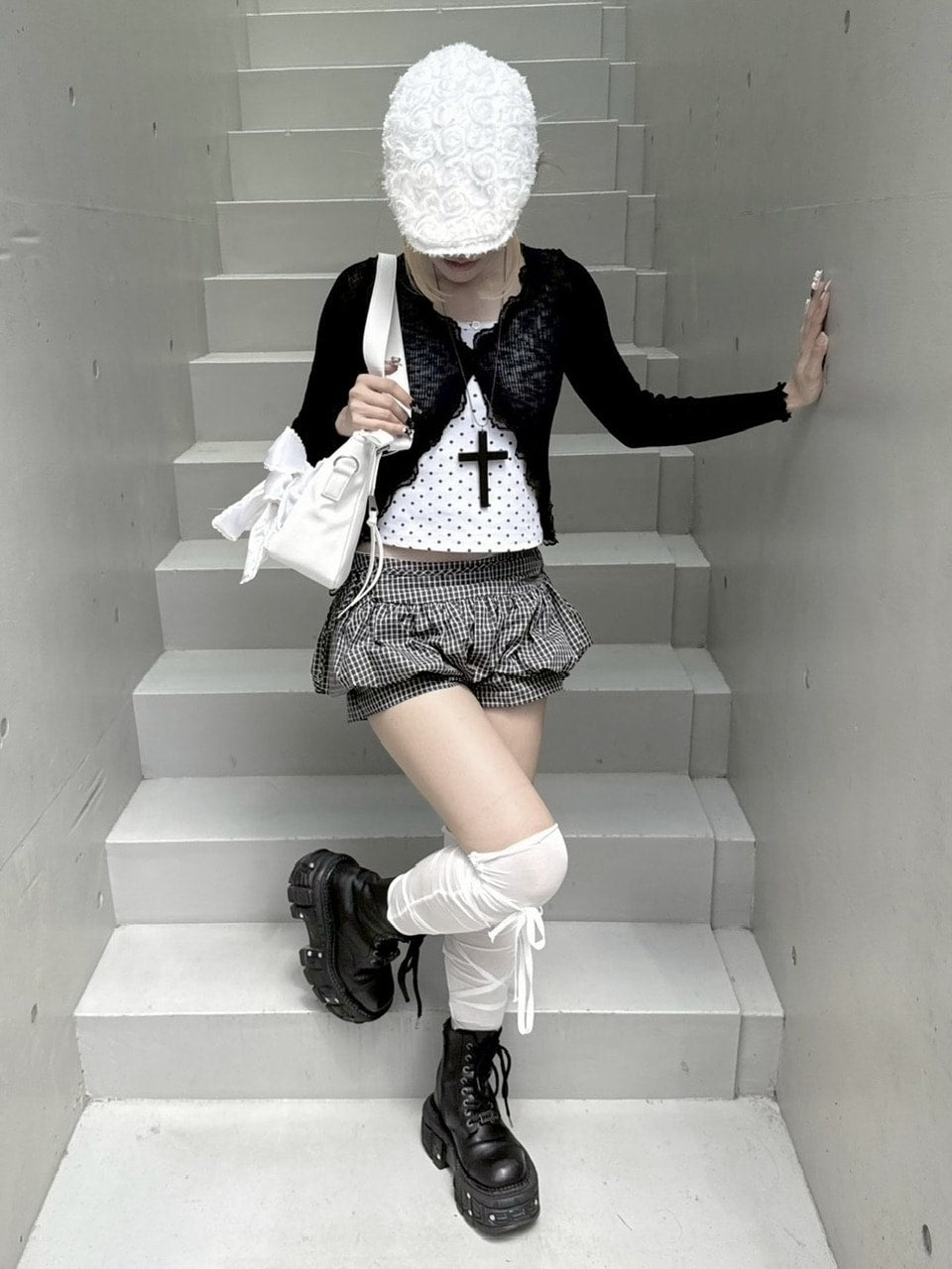 受注制【nmtc +】ribbon knee socks (3color)