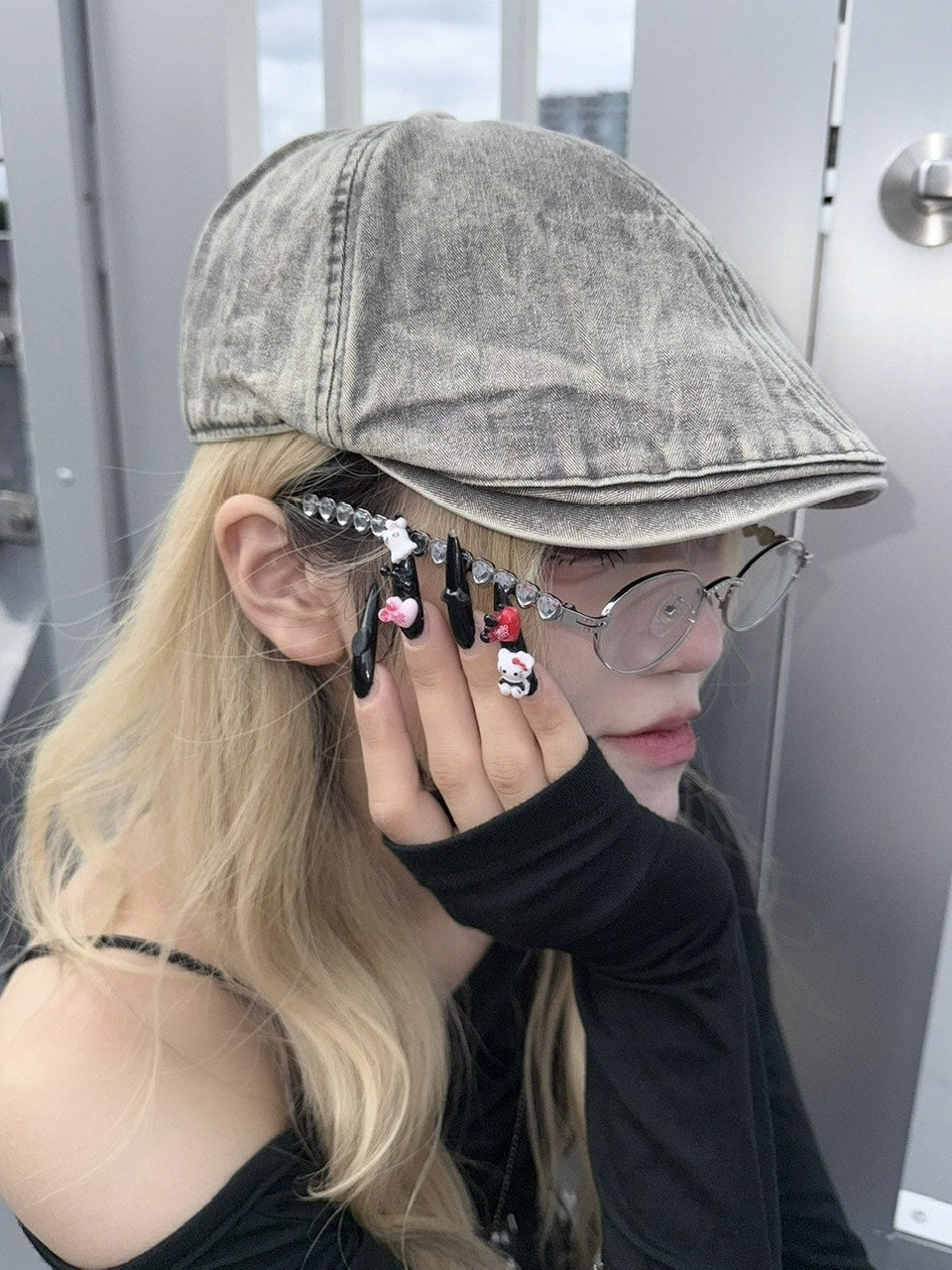 受注制【nmtc +】heart cubic eyeglasses / 【エヌエムティーシープラス】ハートキュービックアイグラスメガネ