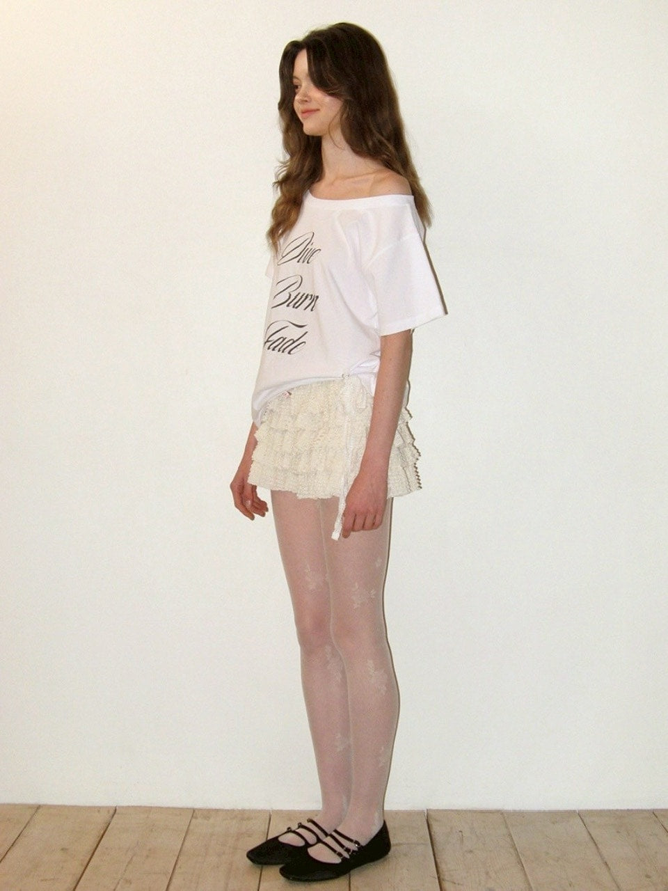 【CRANK】LACE CANCAN SKIRT PANTS