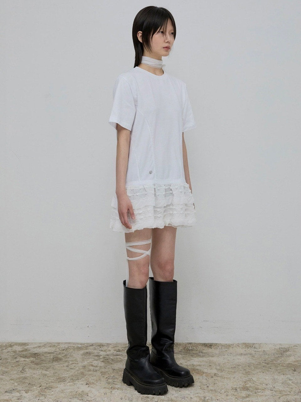 【FLAREUP】Layered Lace T-Shirt