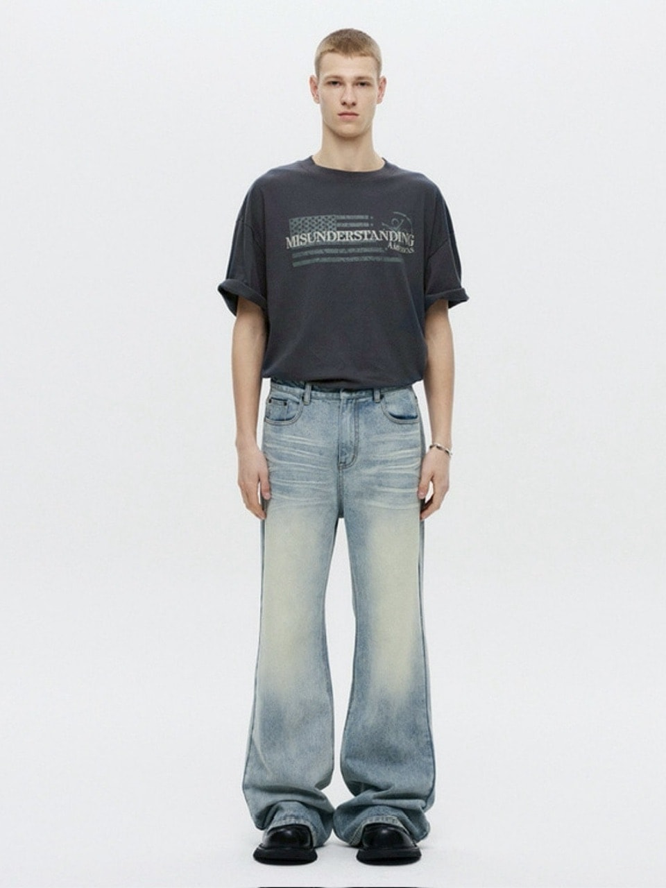 【DNSR】Signature Flare Denim Pants