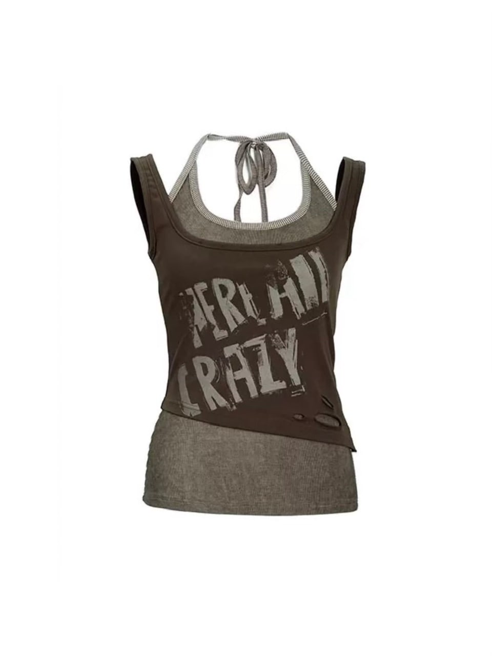 【Cest Nous】Brown Two-Piece Camisole