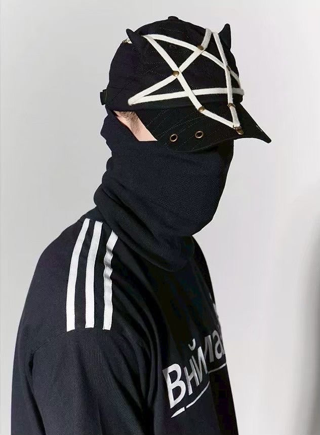 【DND4DES】PENTAGRAM RIVET DEVIL CAP