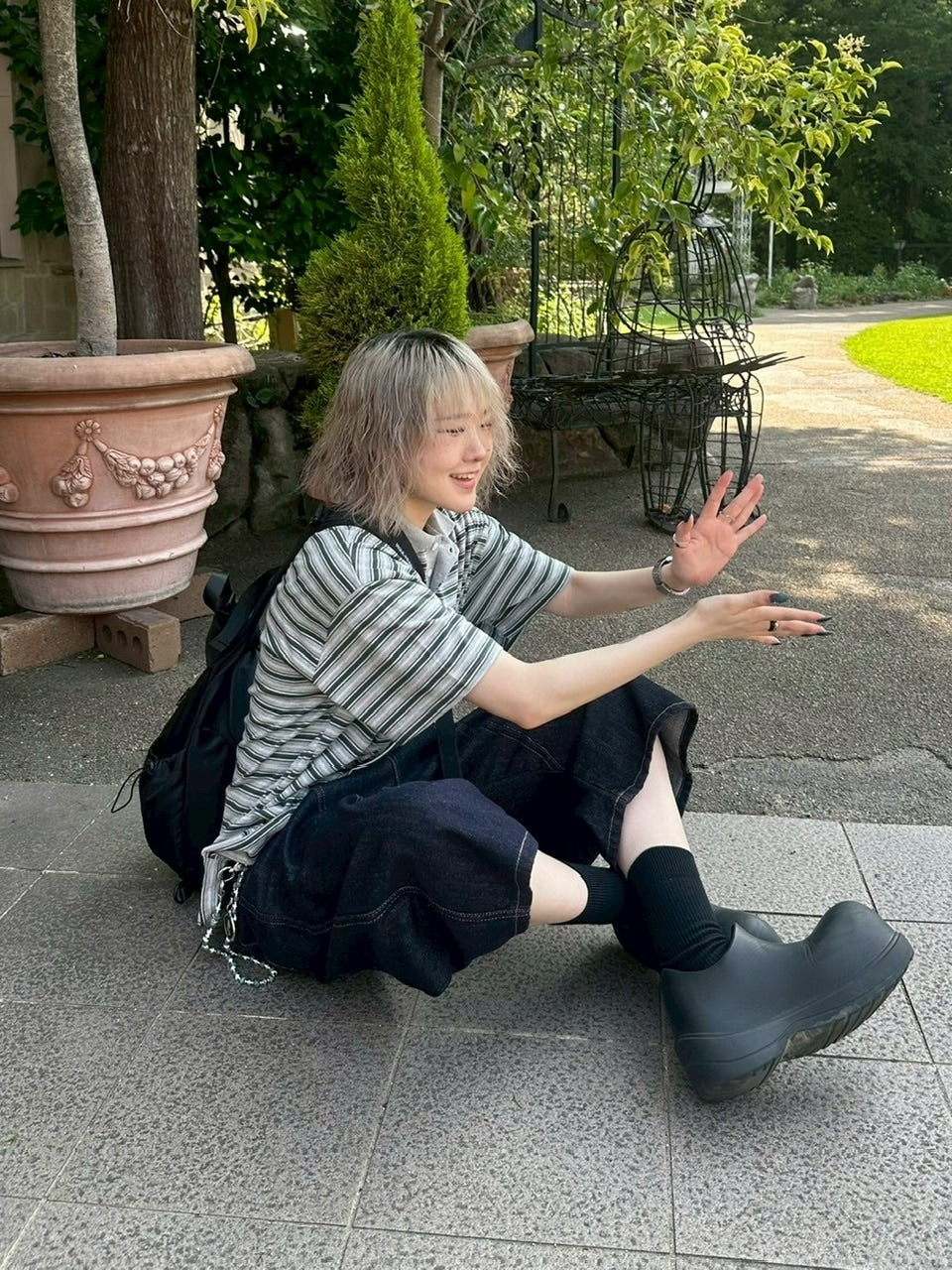 受注制【youll】cozy stripe polo tee (2color)