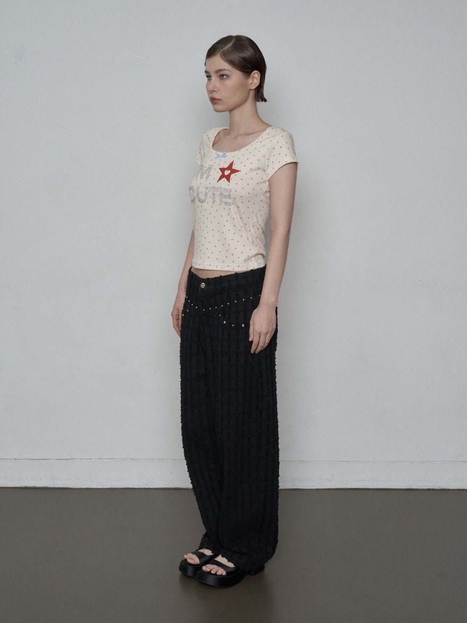 【SETUP‐EXE】I'M CUTE TOP / 【セットアップエグゼ】アイムキュート半袖Tシャツ