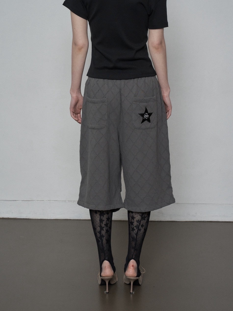 【SETUP‐EXE】PUNCHING BERMUDA SWEATPANTS / 【セットアップエグゼ】パンチングバミューダスウェットショートパンツ