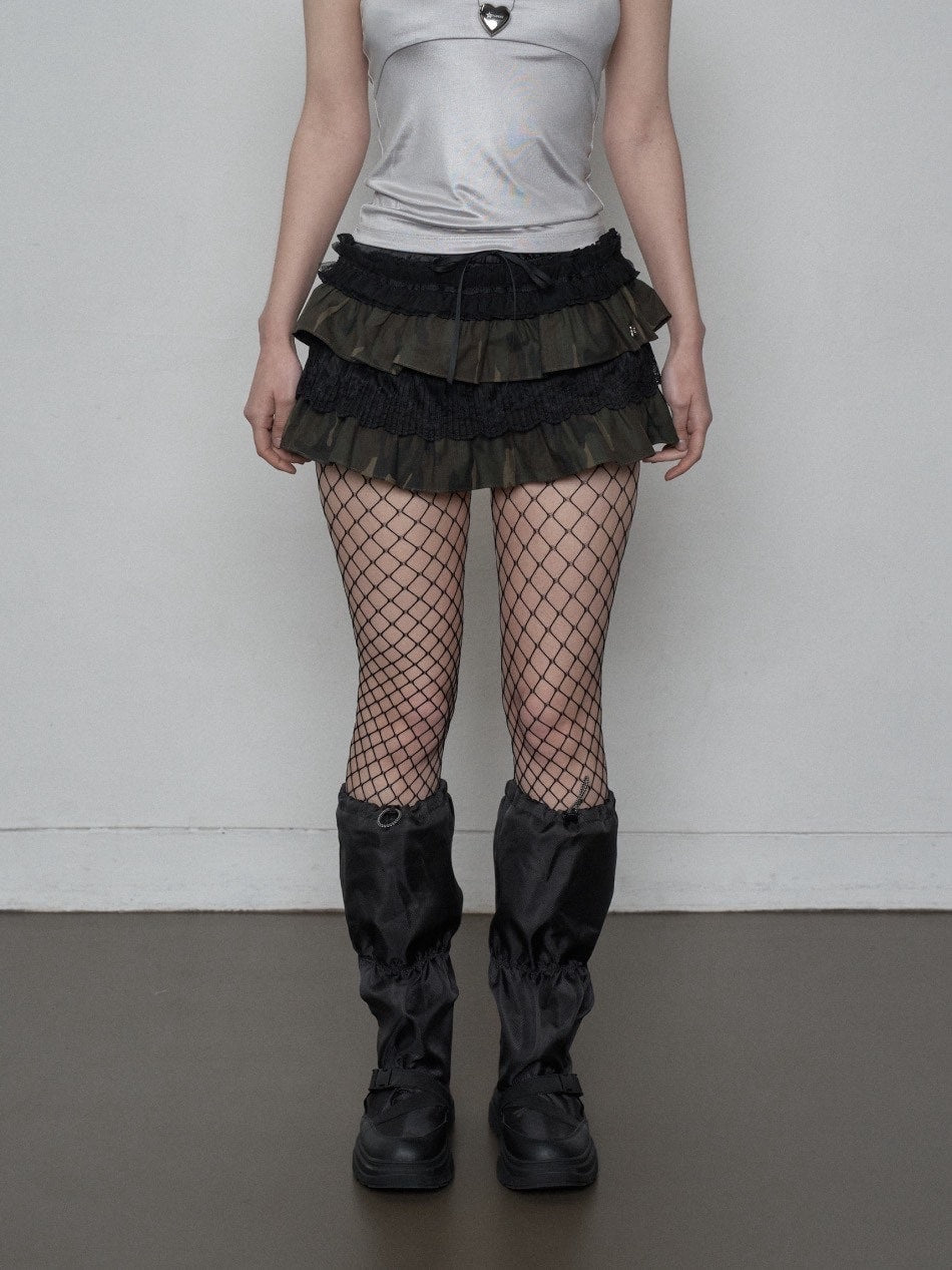 【SETUP‐EXE】TUTU MIX SKIRT PANTS / 【セットアップエグゼ】チュチュミックススカートパンツ