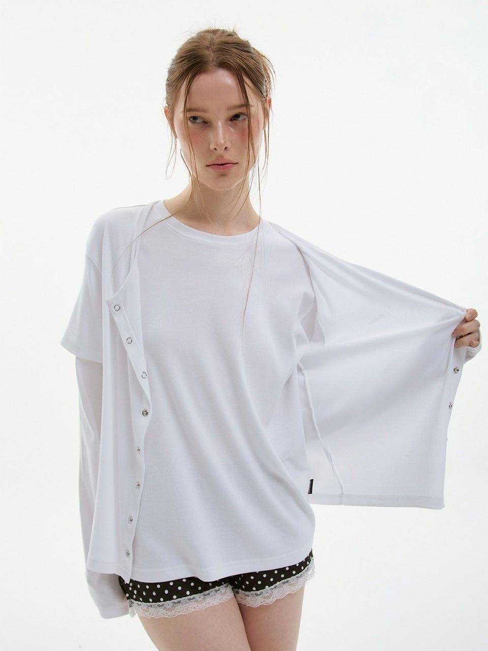 【ESC STUDIO】soft double t-shirt/ 【イーエスシーステュディオ】ソフトダブル長袖Tシャツ