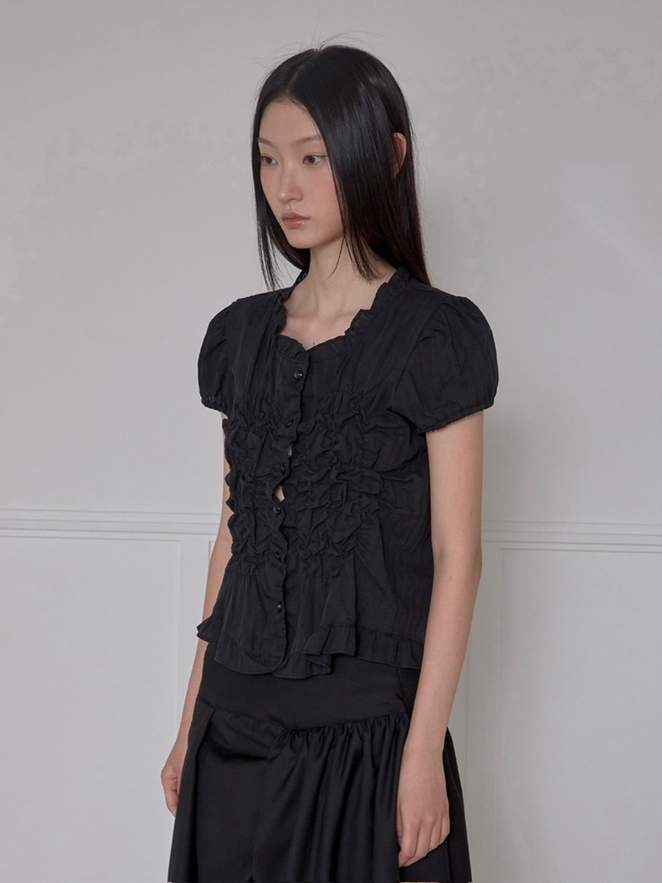【FLAREUP】Saya Frill Puff Blouse