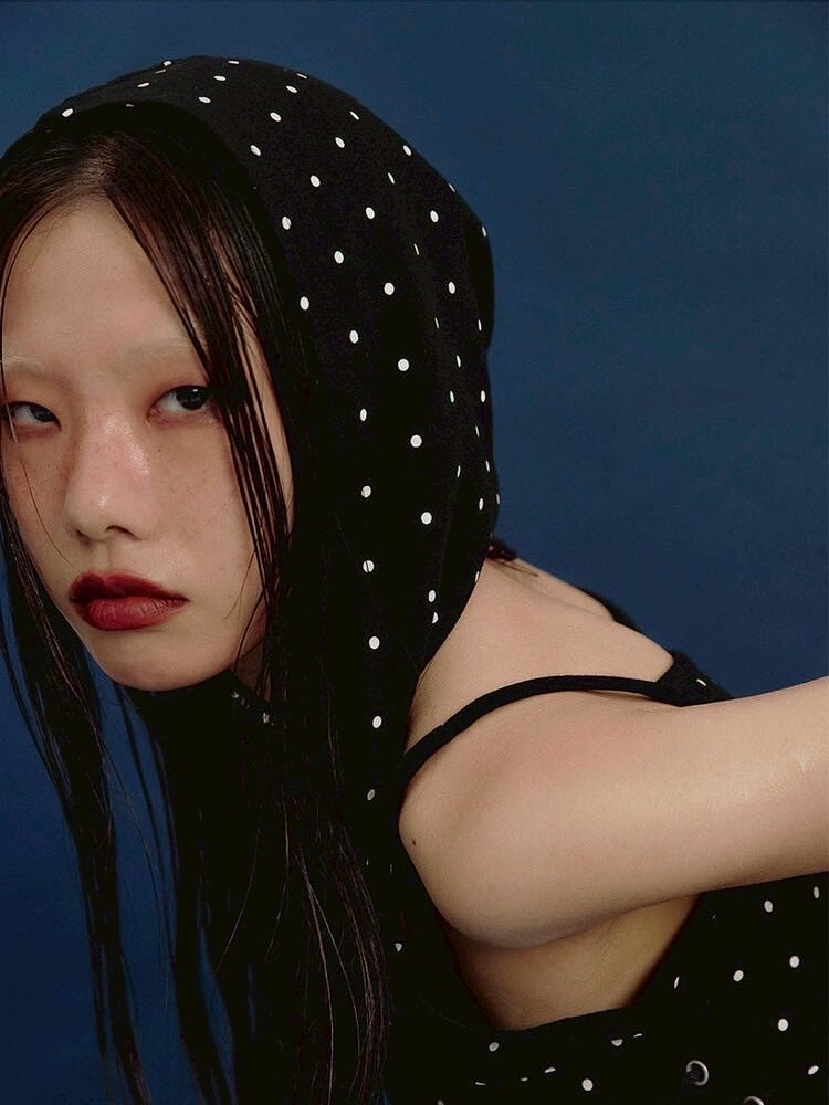 【NOT KNOWING】Eyelet Lace Up CAMI Hoodie / 【ノットノーイング】アイレットレースアップキャミパーカー