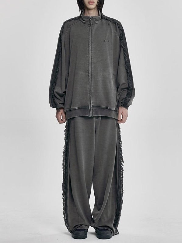【AJOBYAJO】Lace Trimming Raglan Track Jacket【アジョバイアジョ】レーストリミングラグラントラックジャケット