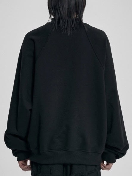 【AJOBYAJO】Raglan High Neck Arch Logo Sweatshirt / 【アジョバイアジョ】ラグランハイネックアーチロゴスウェットシャツ