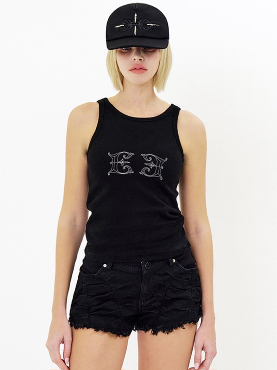 【E RIN AI E】CROSS TRUCKER CAP