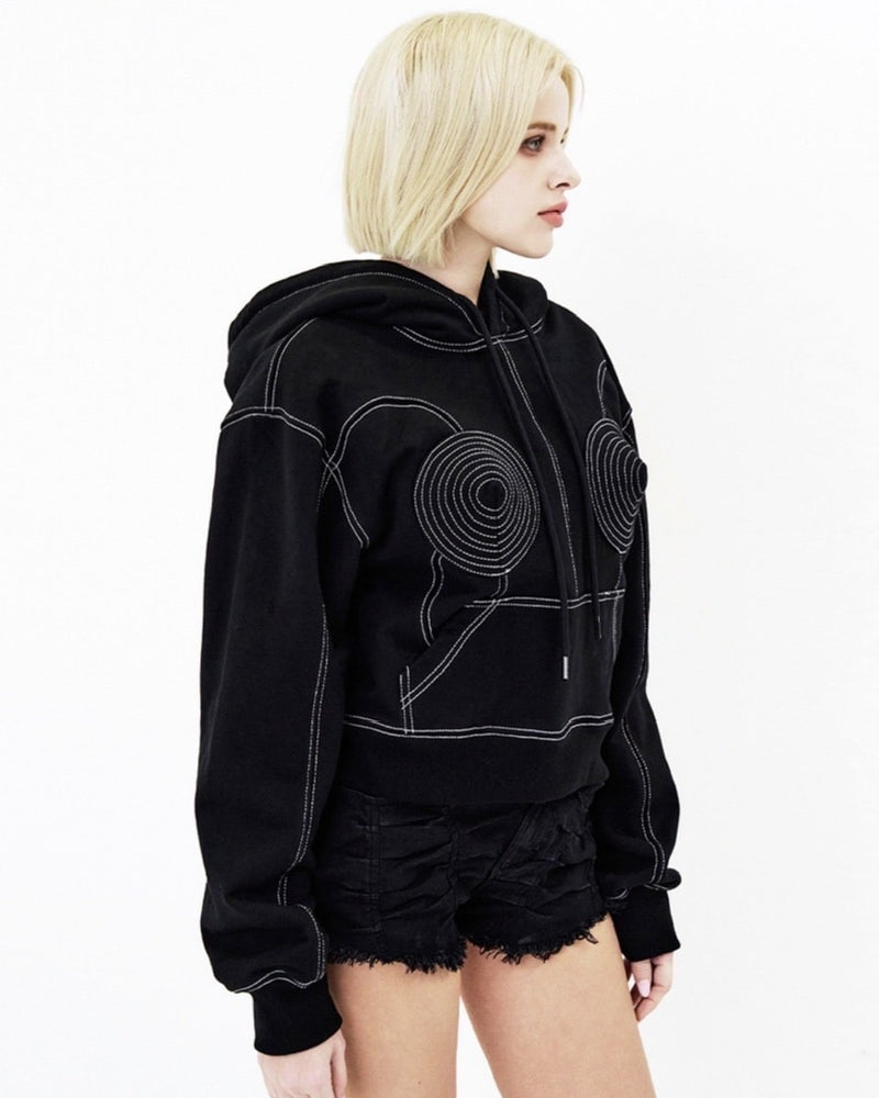 【E RIN AI E】JPG CORSET HOODIE