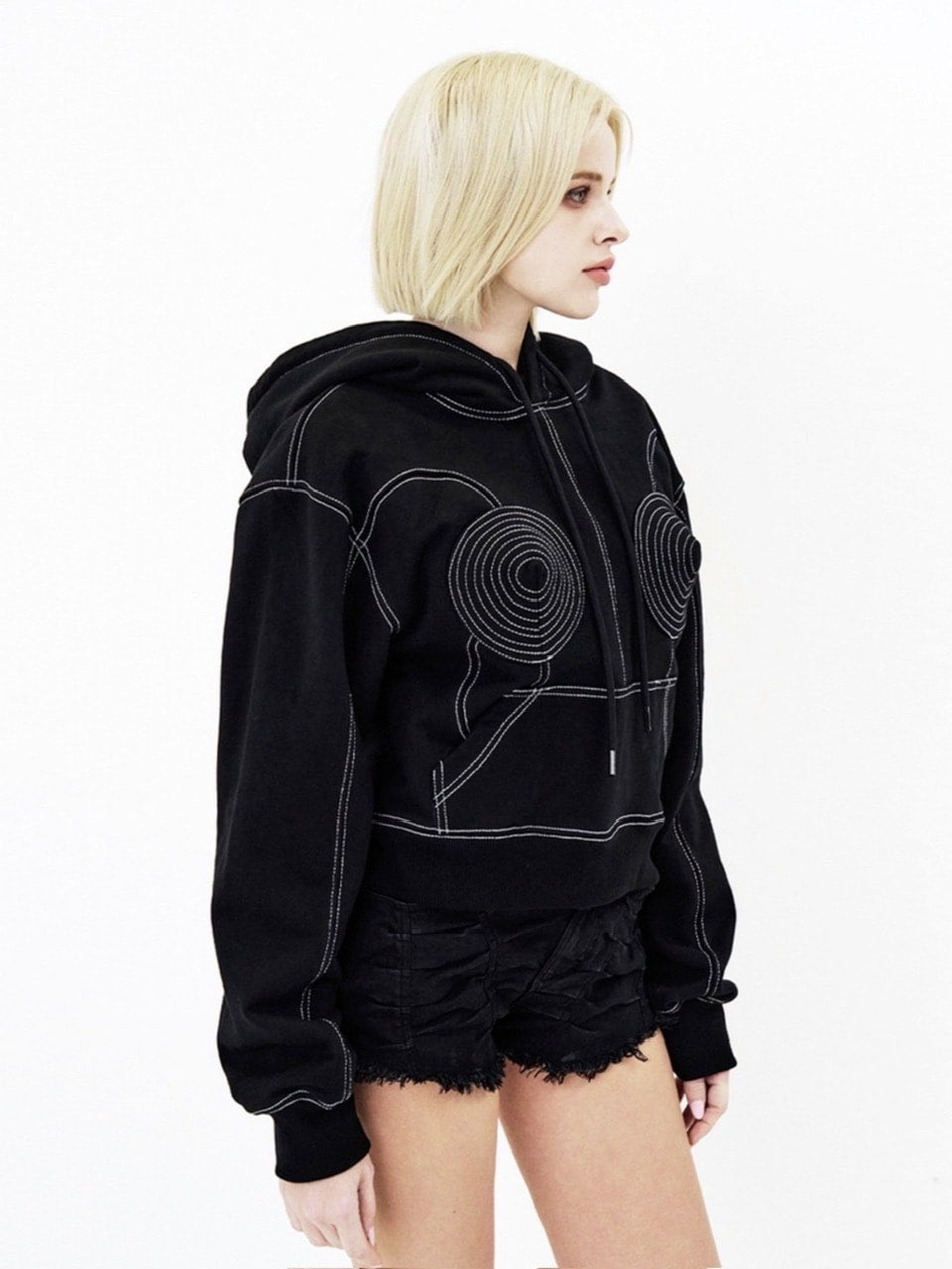 【E RIN AI E】JPG CORSET HOODIE