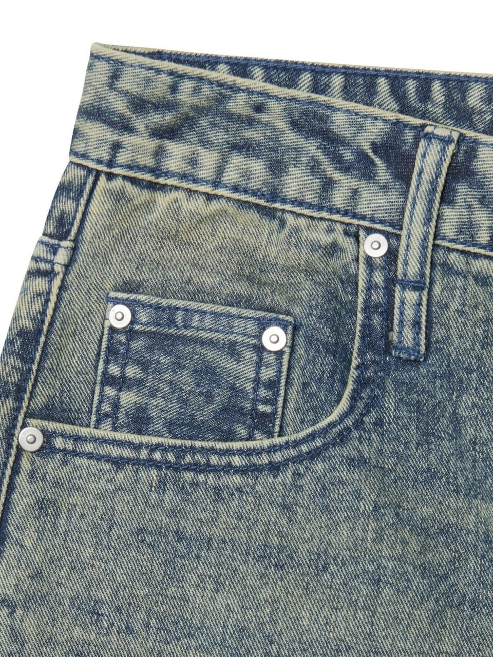【NOMANUAL】WAVE CURVED DENIM PANTS