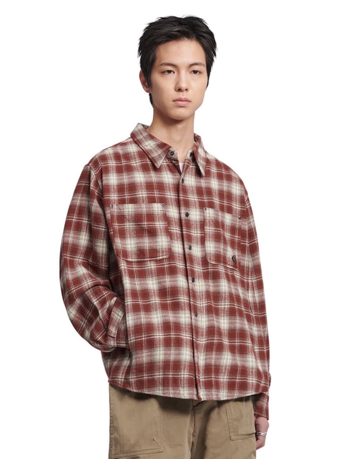 【NOMANUAL】FLANNEL CHECK SHIRT JACKET