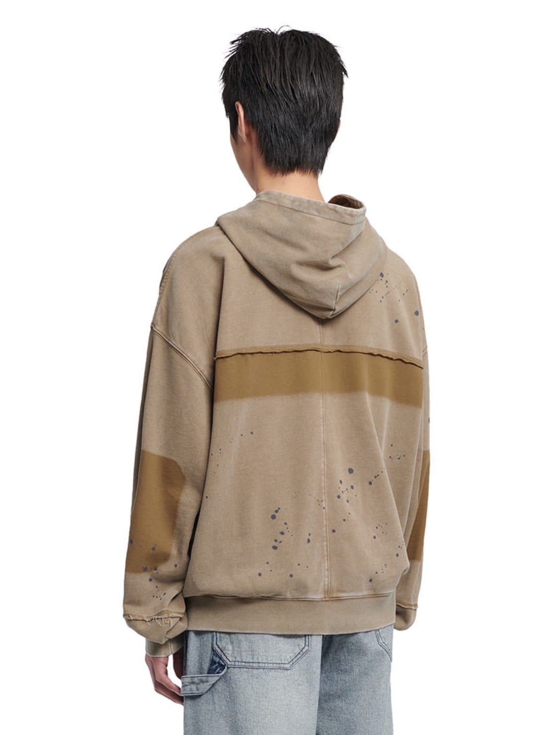 【NOMANUAL】DETACHED PATCH HOODED ZIP-UP