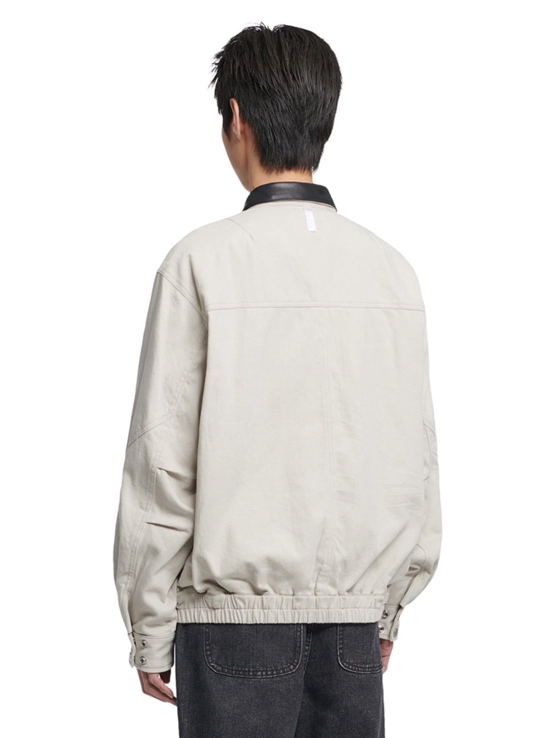 【NOMANUAL】VINTAGE LEATHER COLLAR WORK JACKET