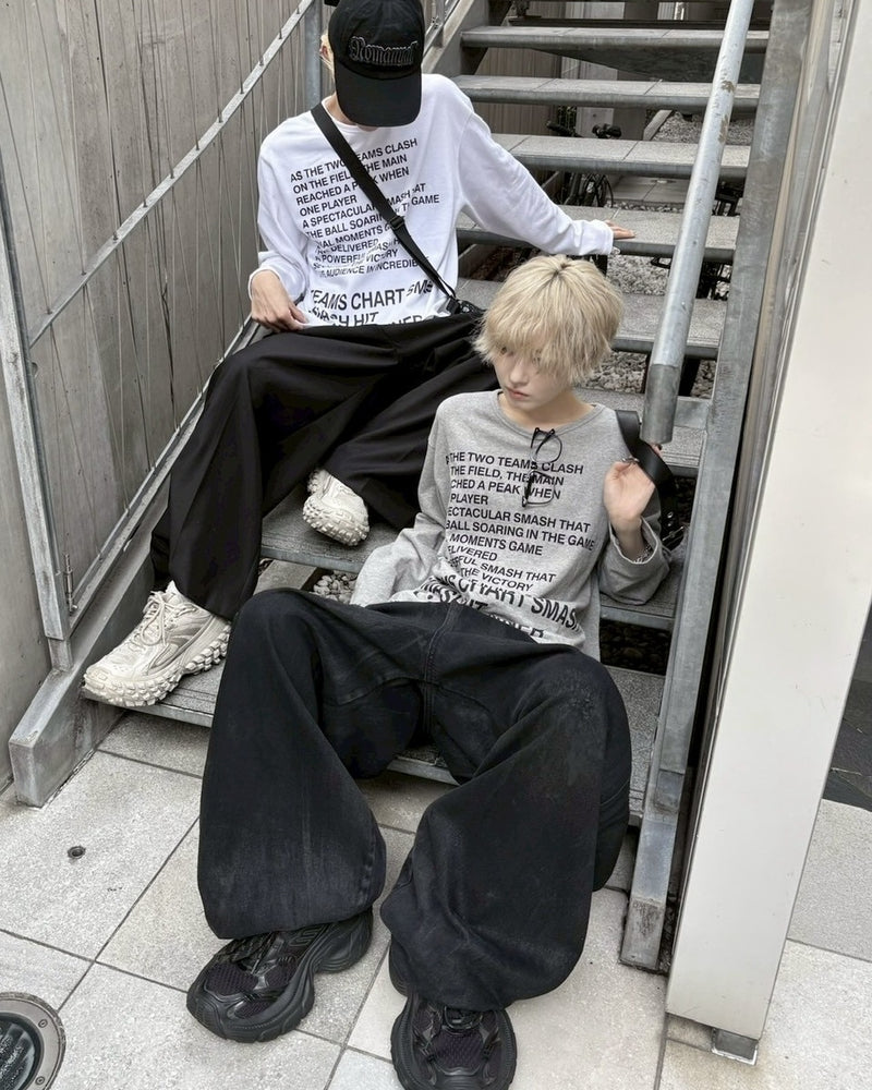 受注制【nmtc +】logo long sleeve / 【エヌエムティーシープラス】ロゴー長袖Ｔシャツ (4color)