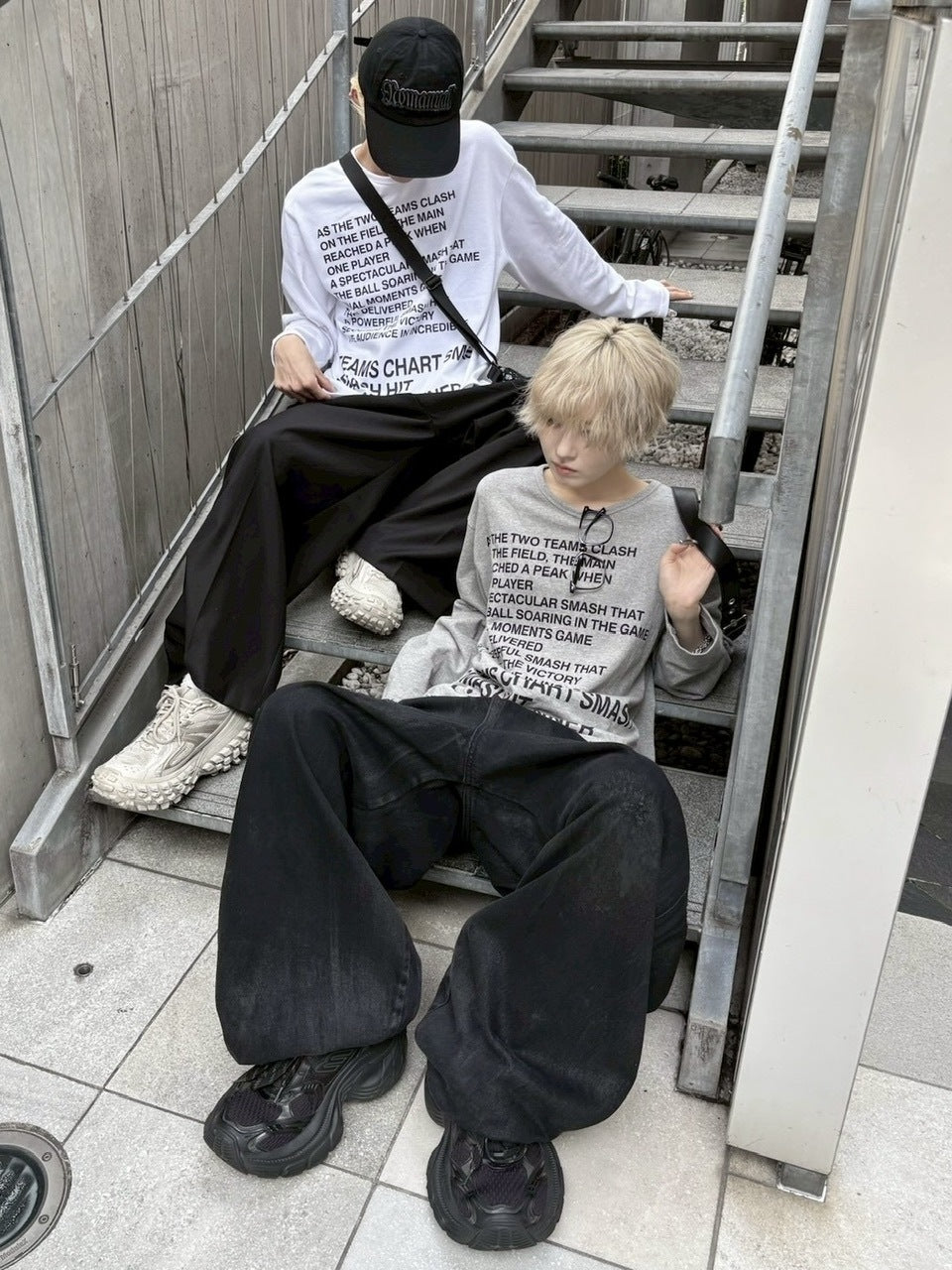 受注制【nmtc +】logo long sleeve / 【エヌエムティーシープラス】ロゴー長袖Ｔシャツ (4color)