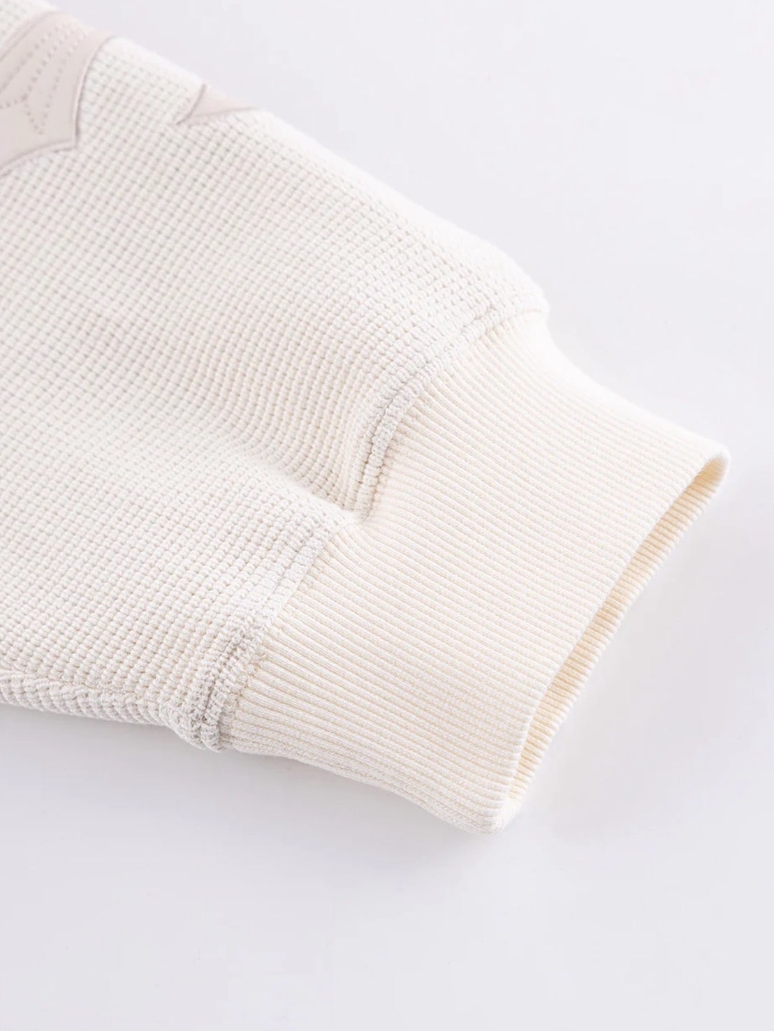 【SUPPLIER】Cross Leather Patch Thermal Zip Hoodie / 【サプライヤー】クロスレザーパッチサーマルジップアップパーカー