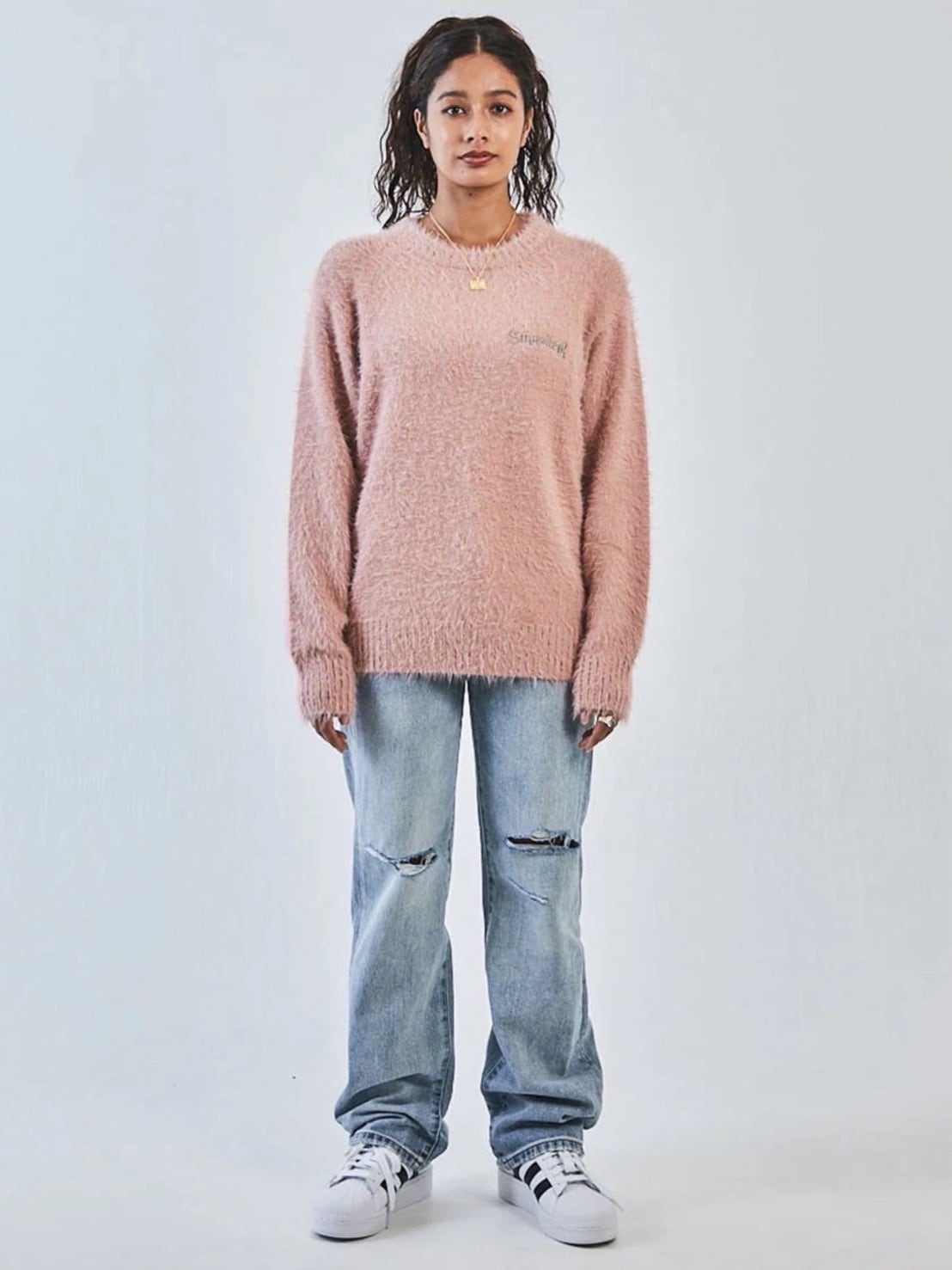 SUPPLIER】Cross Shaggy Knit / 【サプライヤー】クロスロゴシャギー