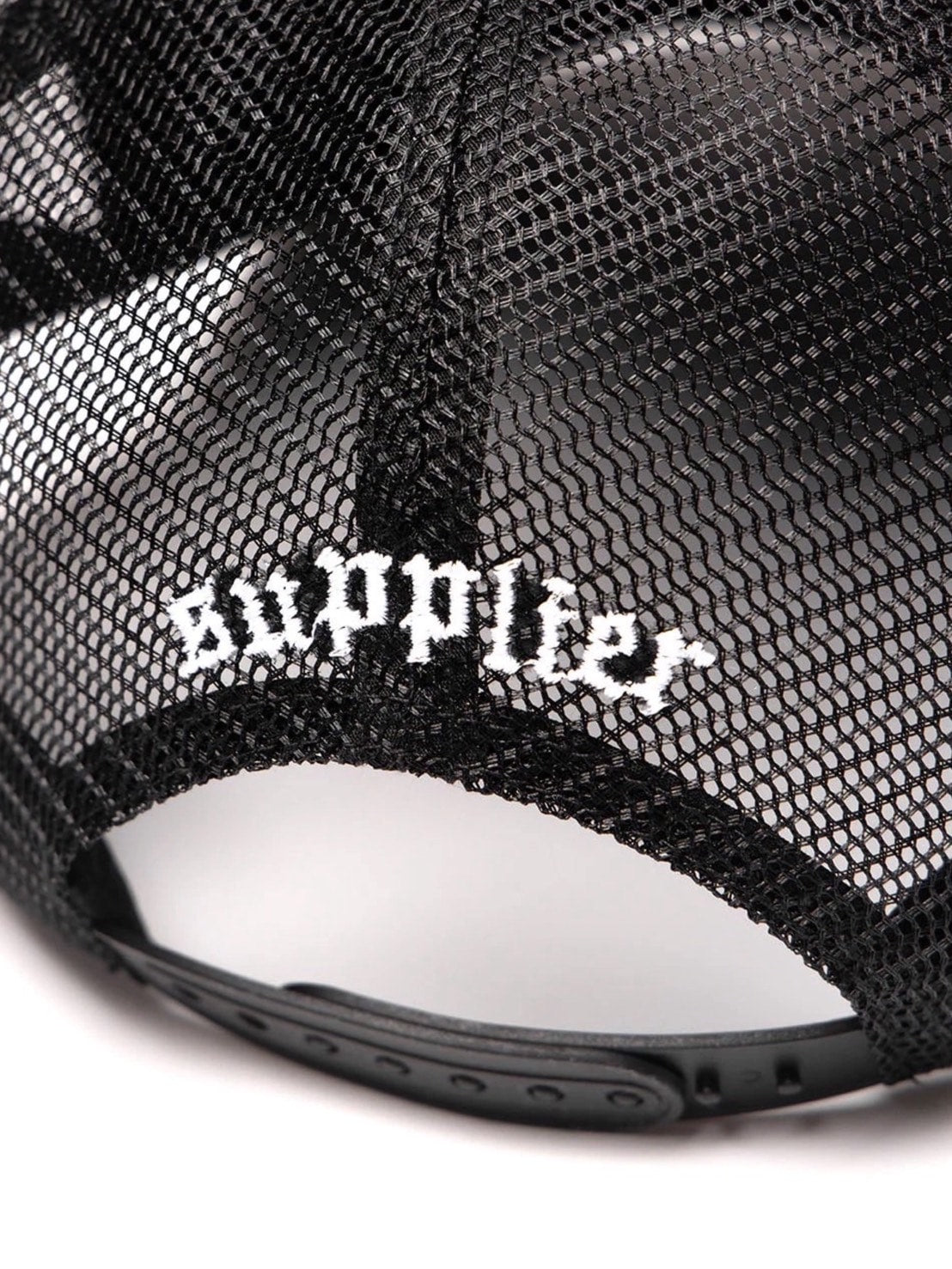 1/30 再入荷【SUPPLIER】Cross Leather Patch Mesh Cap / 【サプライヤー】クロスパッチメッシュキャップ