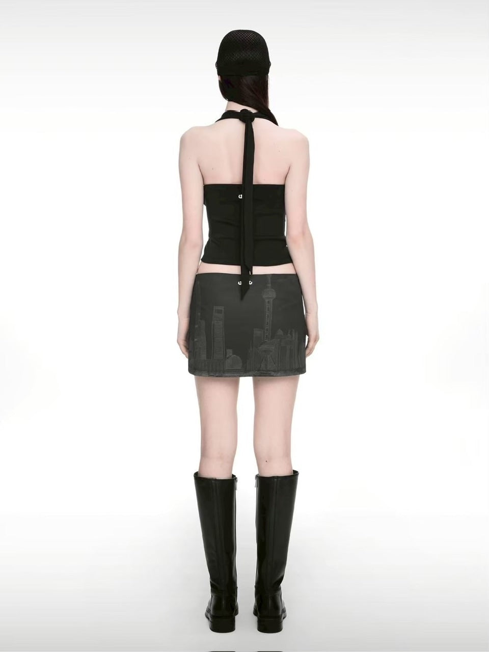 【NACHE】DRAWING SKIRT PANTS