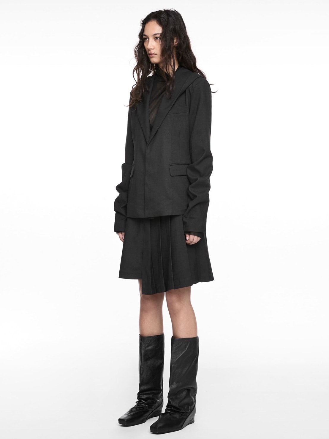 【NACHE】MAGNETIC HOODIE BLAZER