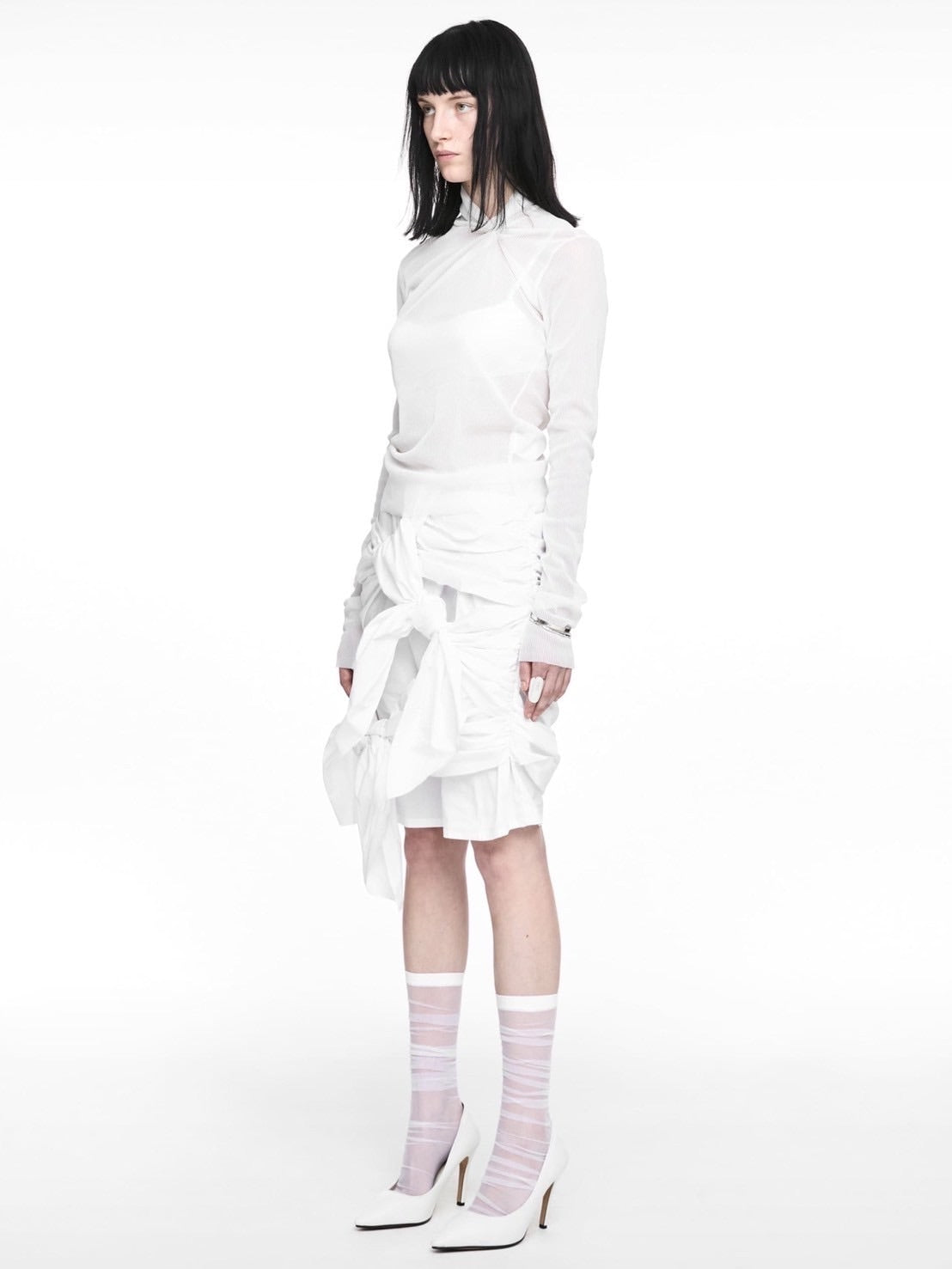 【NACHE】TWIST TIE MIDI SKIRT