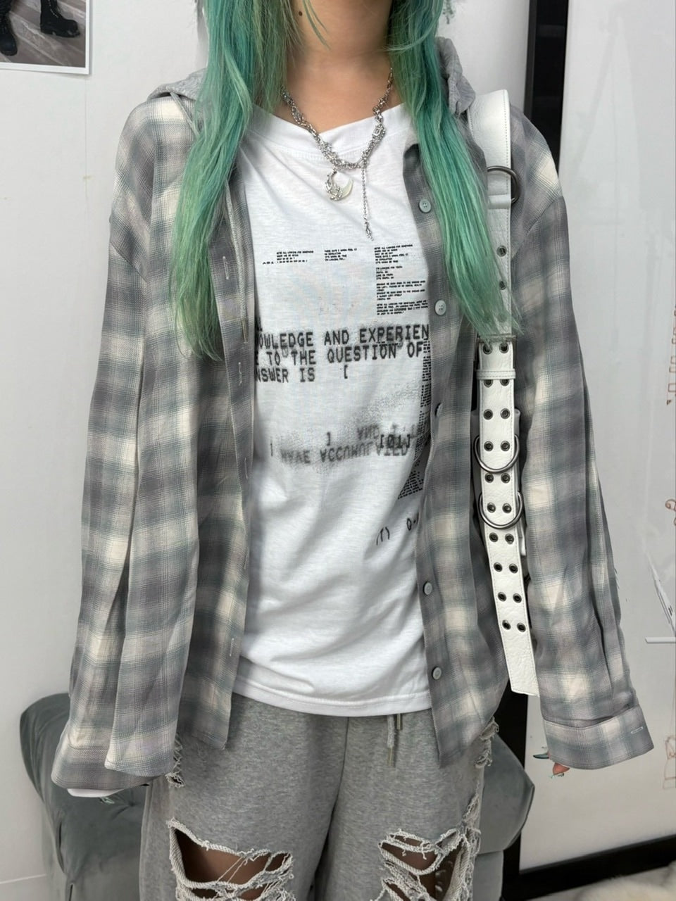 受注制【nmtc +】loose fit one shoulder long sleeve / 【エヌエムティーシープラス】ルーズフィットワンショルダー長袖Tシャツ (2color)