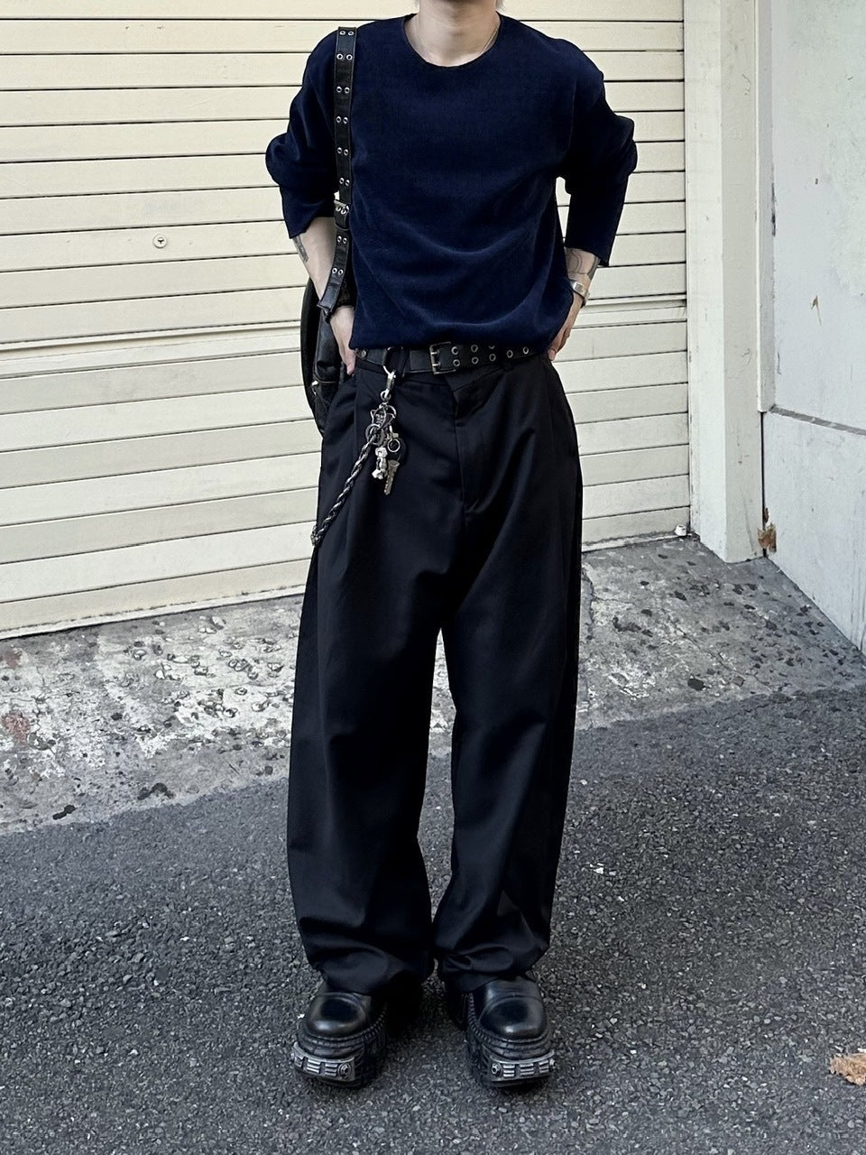 大阪店WEB限定受注制【Chikashitsu +】simple deck crew neck knit / 【チカシツプラス】シンプルデッキクルーネックニット (3color)