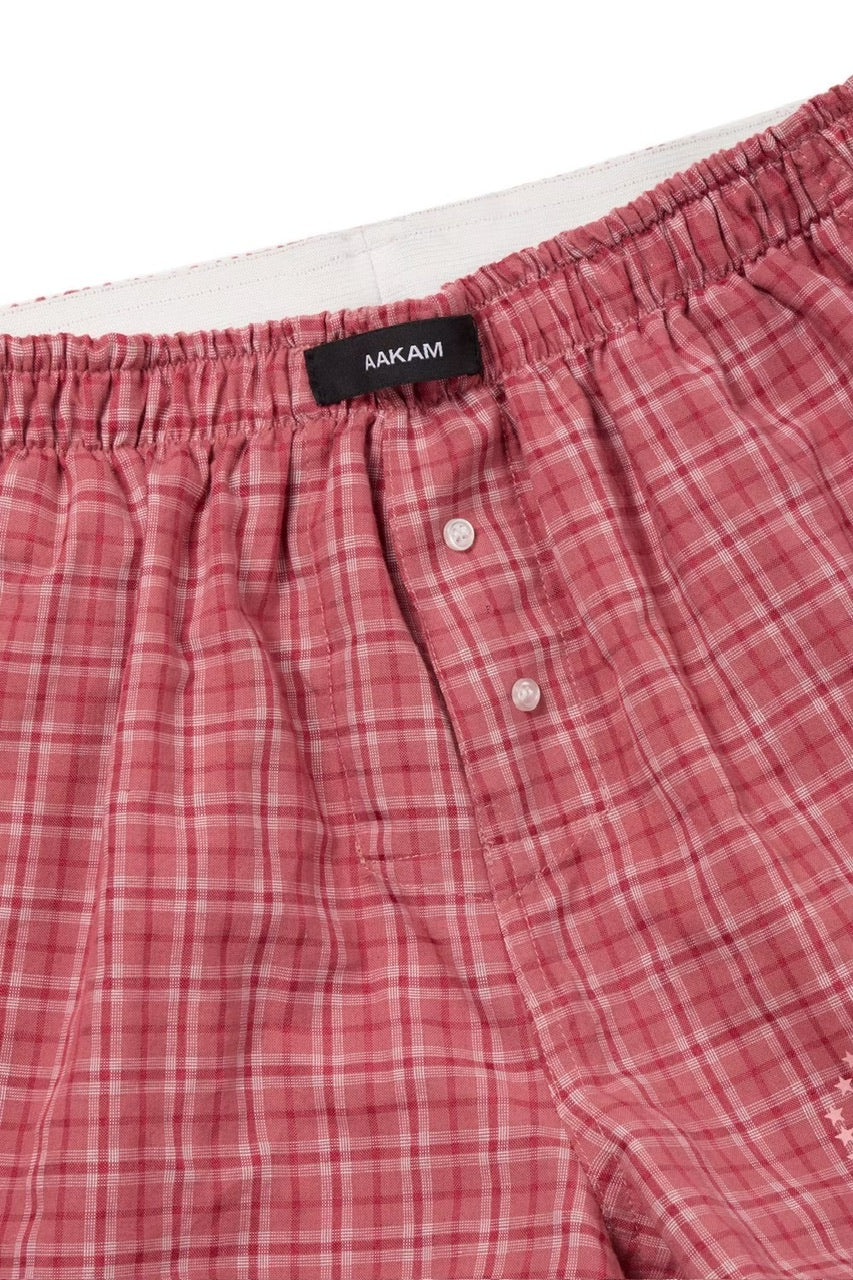 【AAKAM】Check Boxer