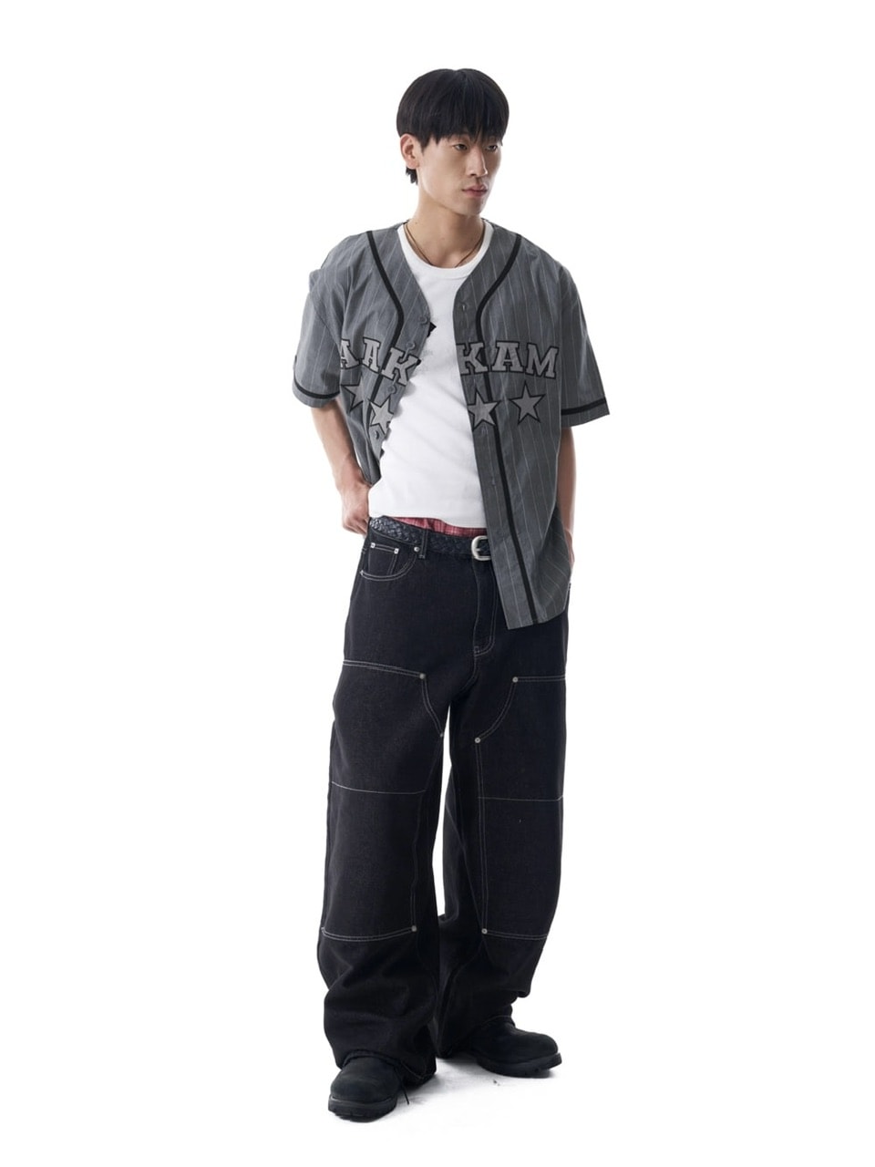 【AAKAM】Cotton Baseball Jersey