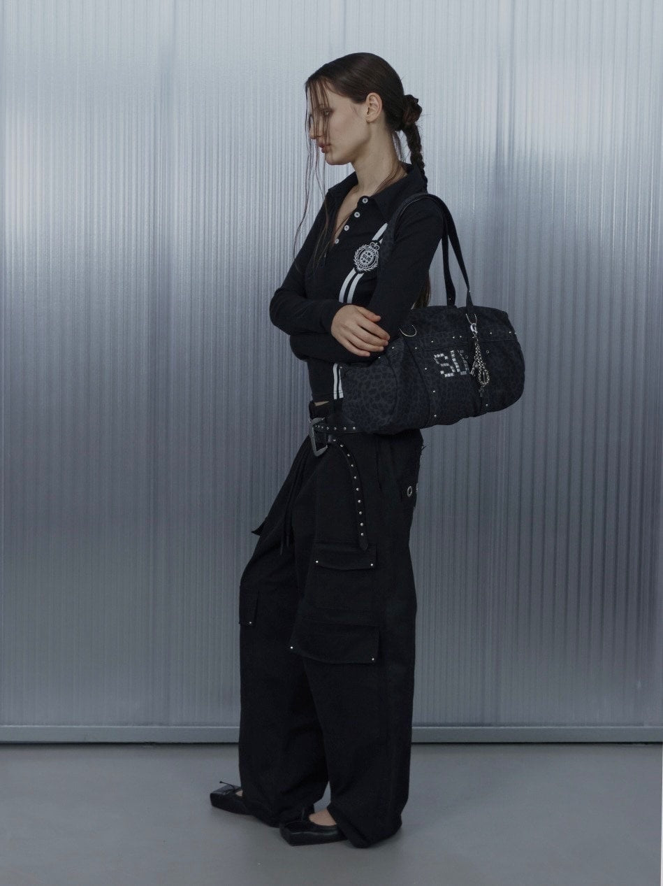 【SETUP‐EXE】LEO STUDDED DUFFEL BAG / 【セットアップエグゼ】レオスタッヅダッフルバッグ