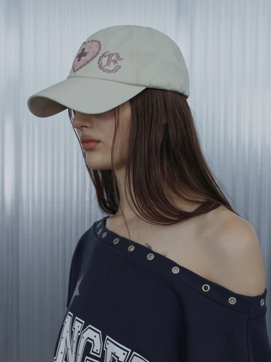 【SETUP‐EXE】LEO APPLIQUE BALL CAP / 【セットアップエグゼ】レオアップリケキャップ