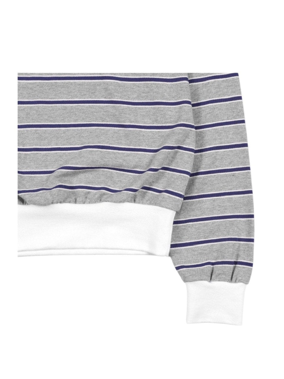 【FANCY CLUB】STRIPE ONE-SHOULDER SWEATSHIRT / 【ファンシークラブ】ストライプワンショルダースウェット長袖Ｔシャツ