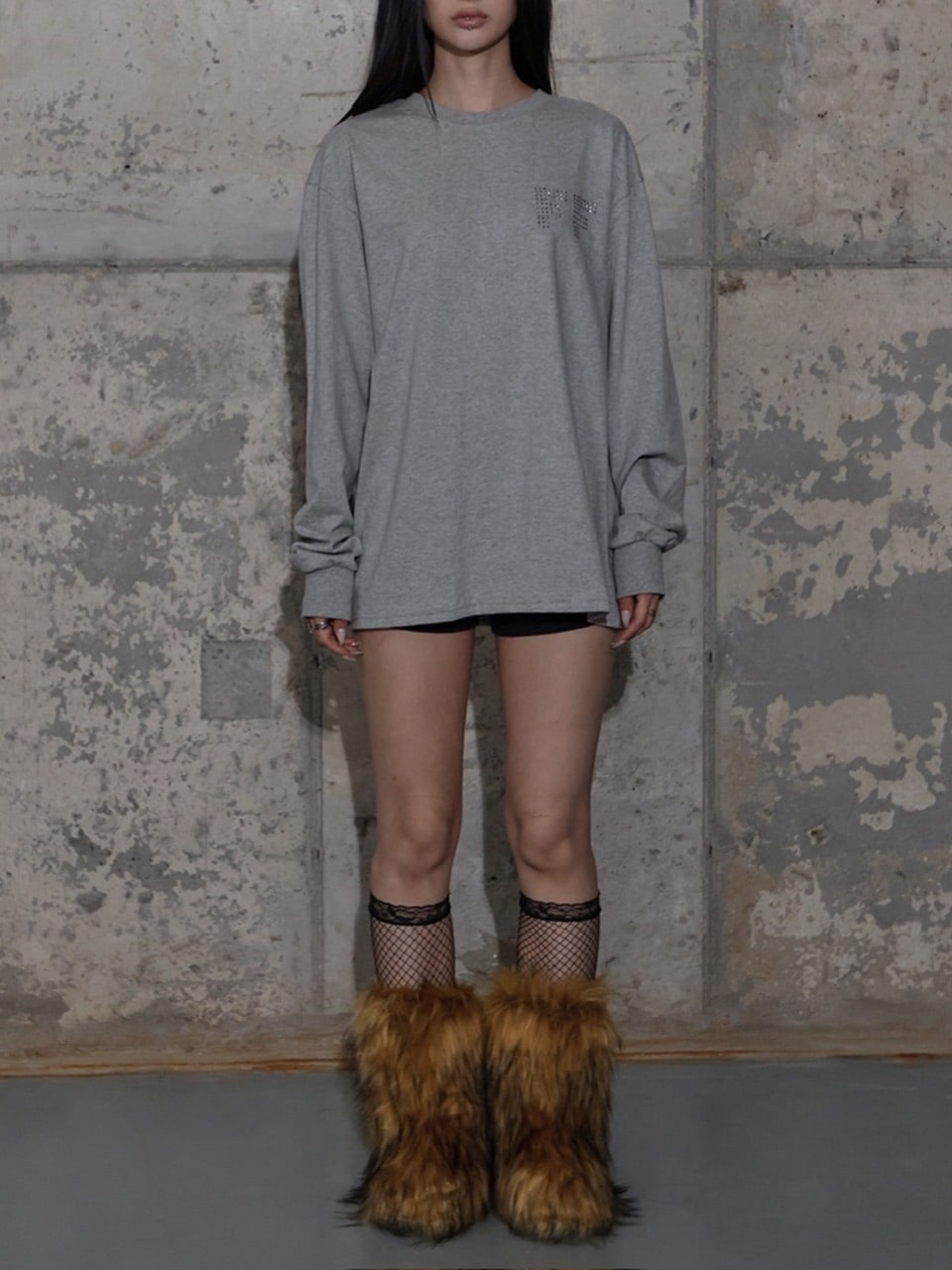 【FANCY CLUB】FF LETTERING LONG SLEEVE / 【ファンシークラブ】ＦＦレタリング長袖Ｔシャツ