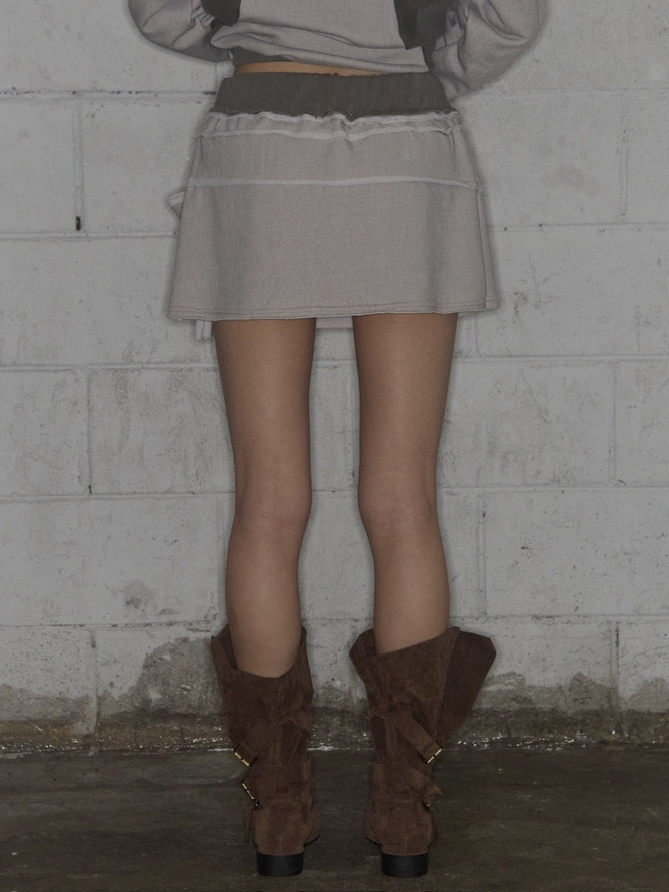 【FANCY CLUB】DYE-WASH TIE SKIRT / 【ファンシークラブ】ダイウォッシュタイスカート