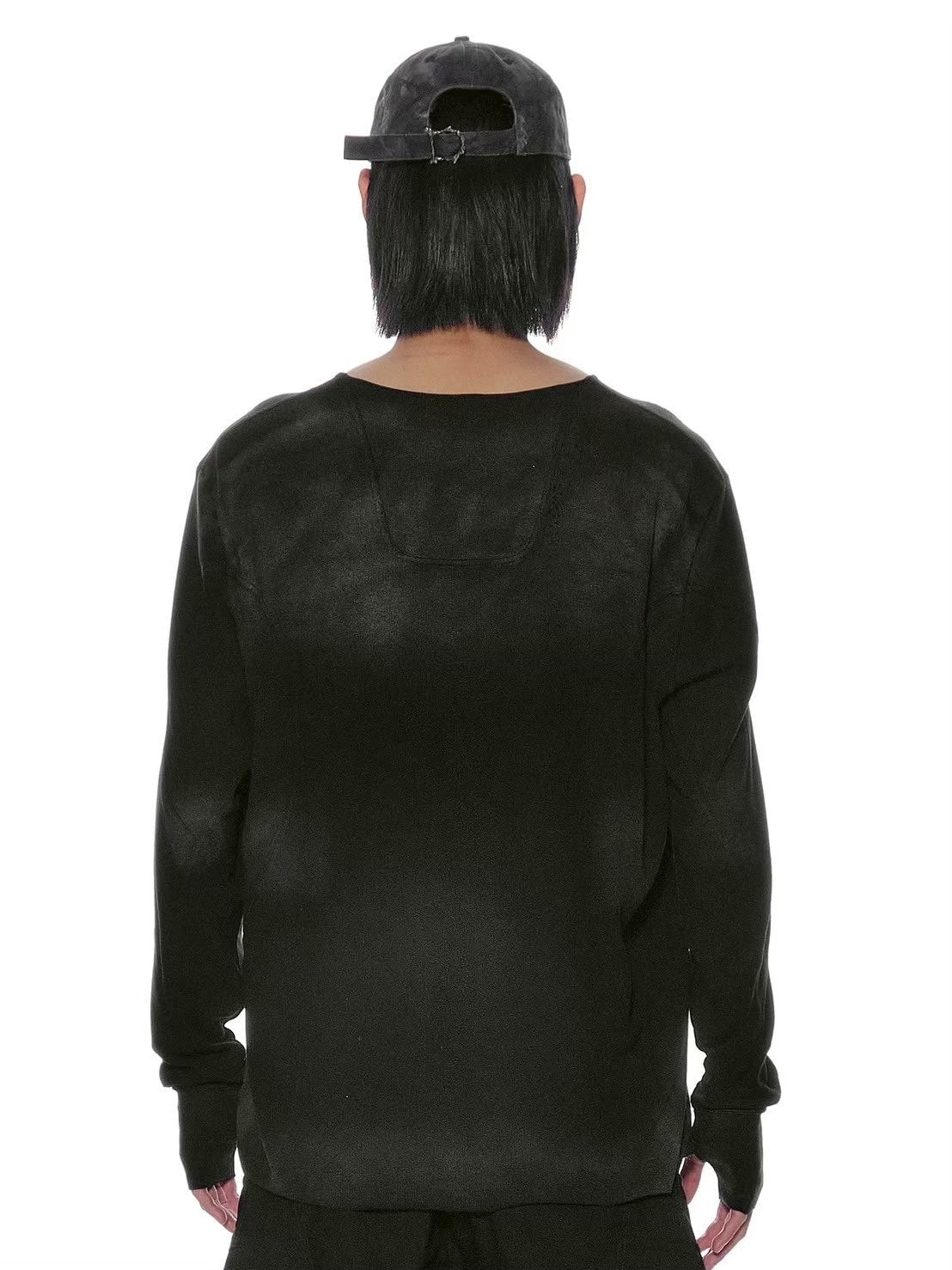 【d5ove】Basic Washed Long-sleeved Tee / 【ダヴ】スモークウォッシュド長袖Ｔシャツ