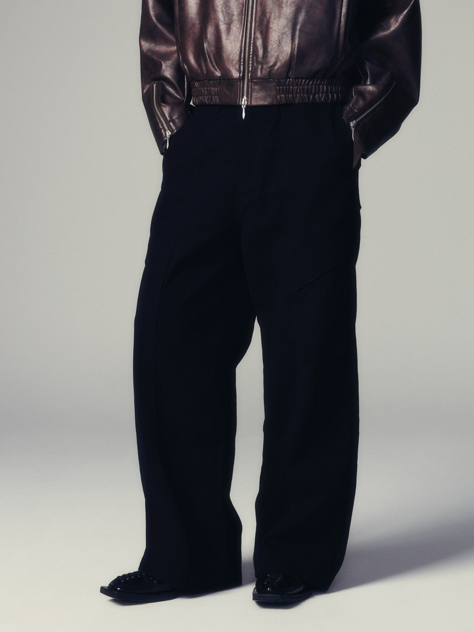 【CS】cotton wide twill pants (black) / 【シーエス】コットンワイドツイルパンツ