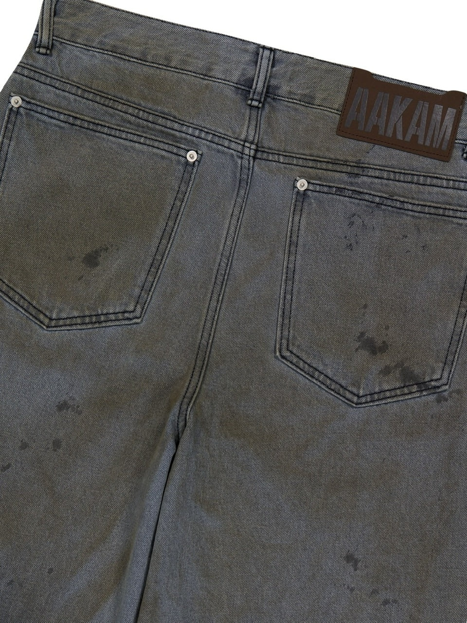 12/21再入荷【AAKAM】Dirty Gradation Denim Pants