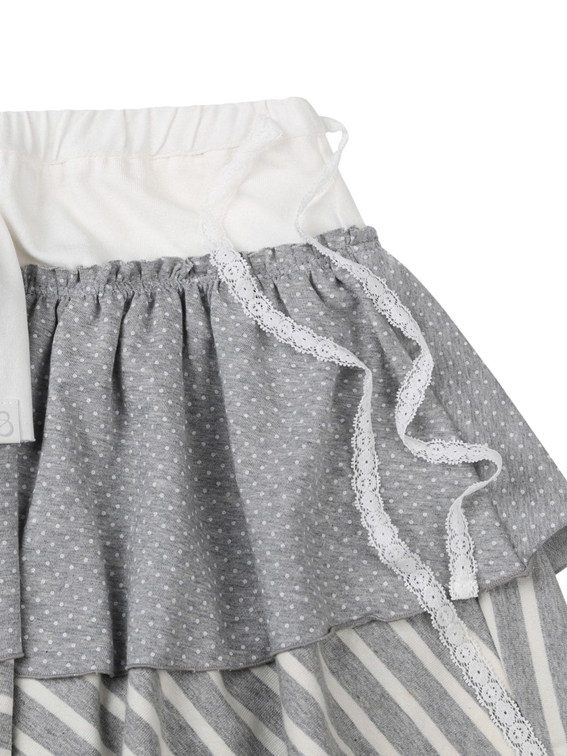 【TUOMIO】BANDED LAYERED SKIRT / 【トゥオミオ】バンディッドレイヤードスカート