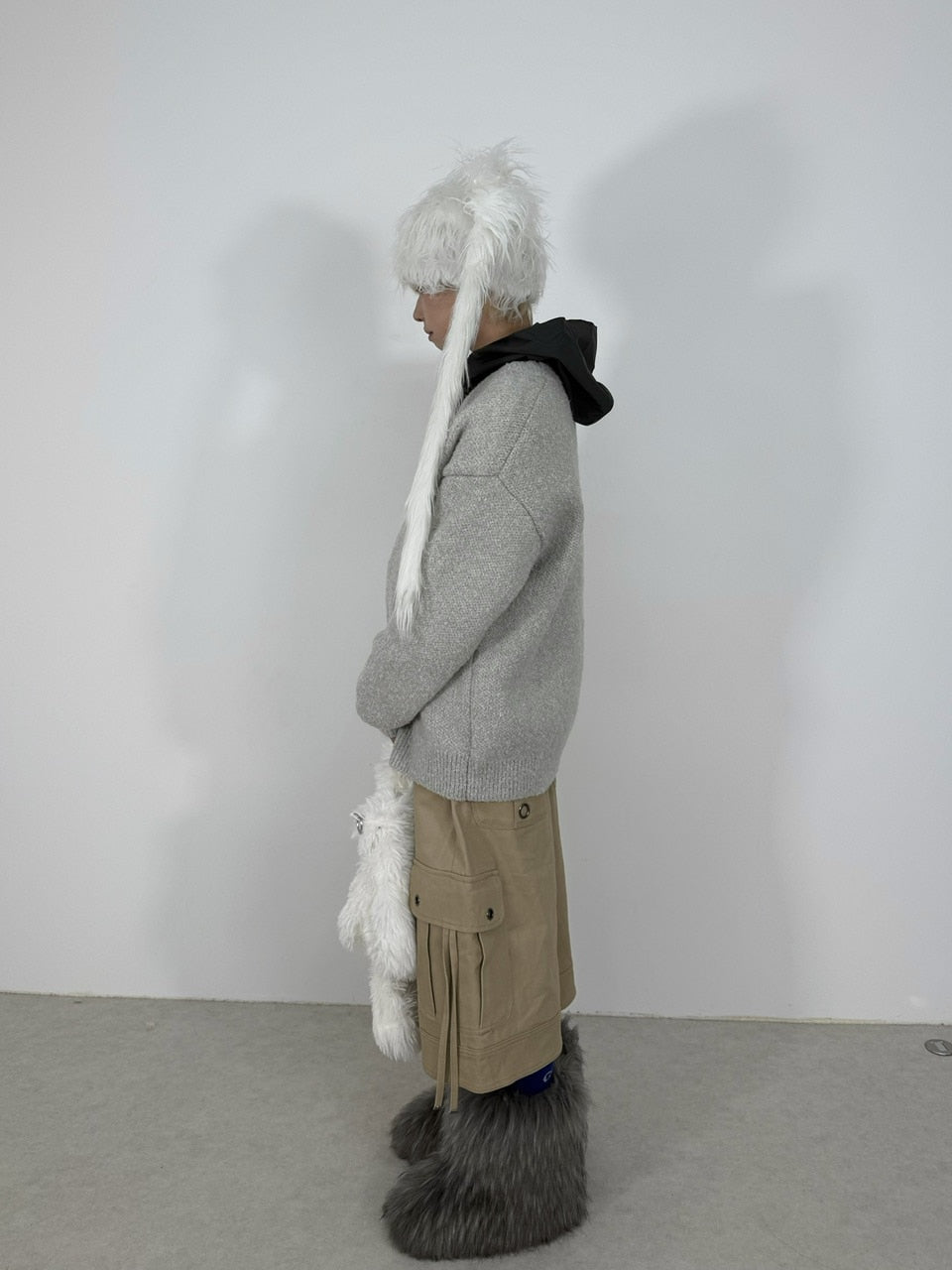 国際配送【Nerd out XU】arm and legs fur bag / 【ナードアウトエックスユー】アームアンドレッグファーバッグ